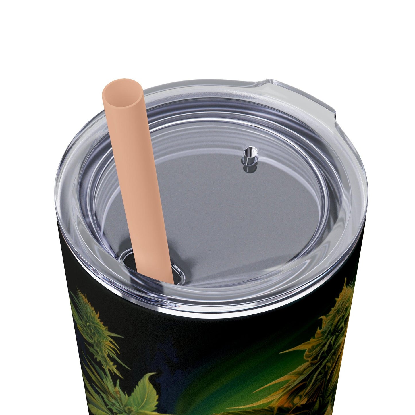 Cannabis Tumbler with Straw