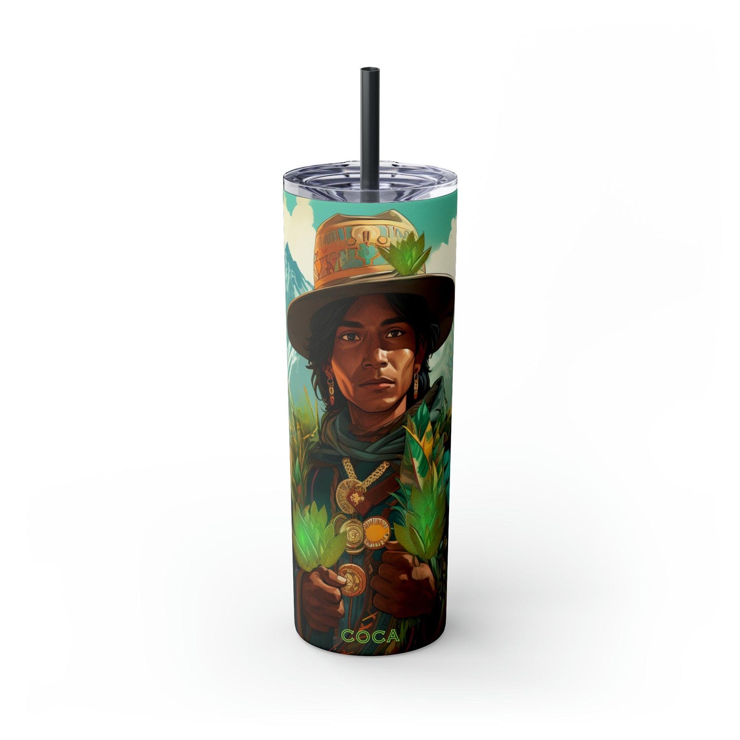 Coca Tumbler with Straw