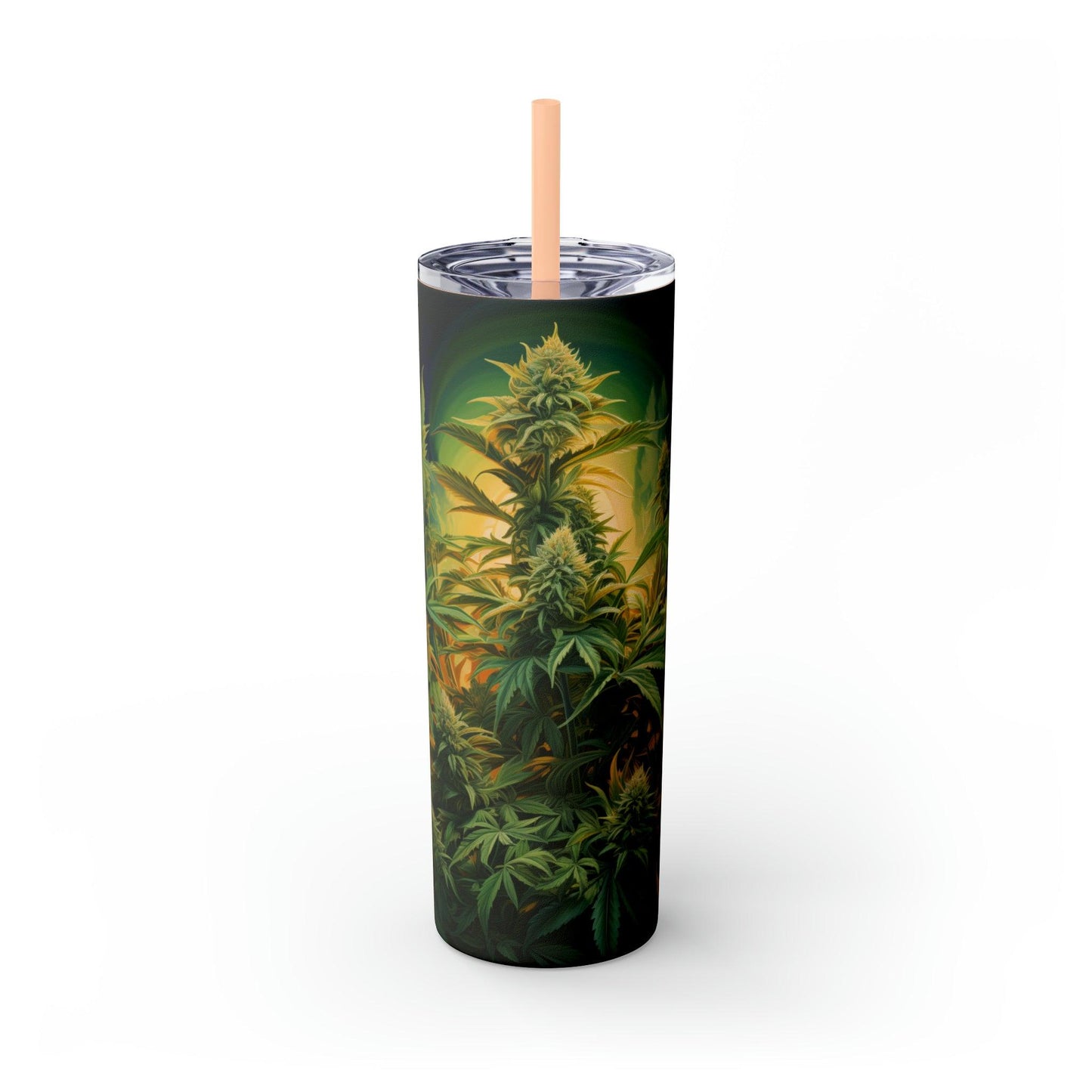 Cannabis Tumbler with Straw
