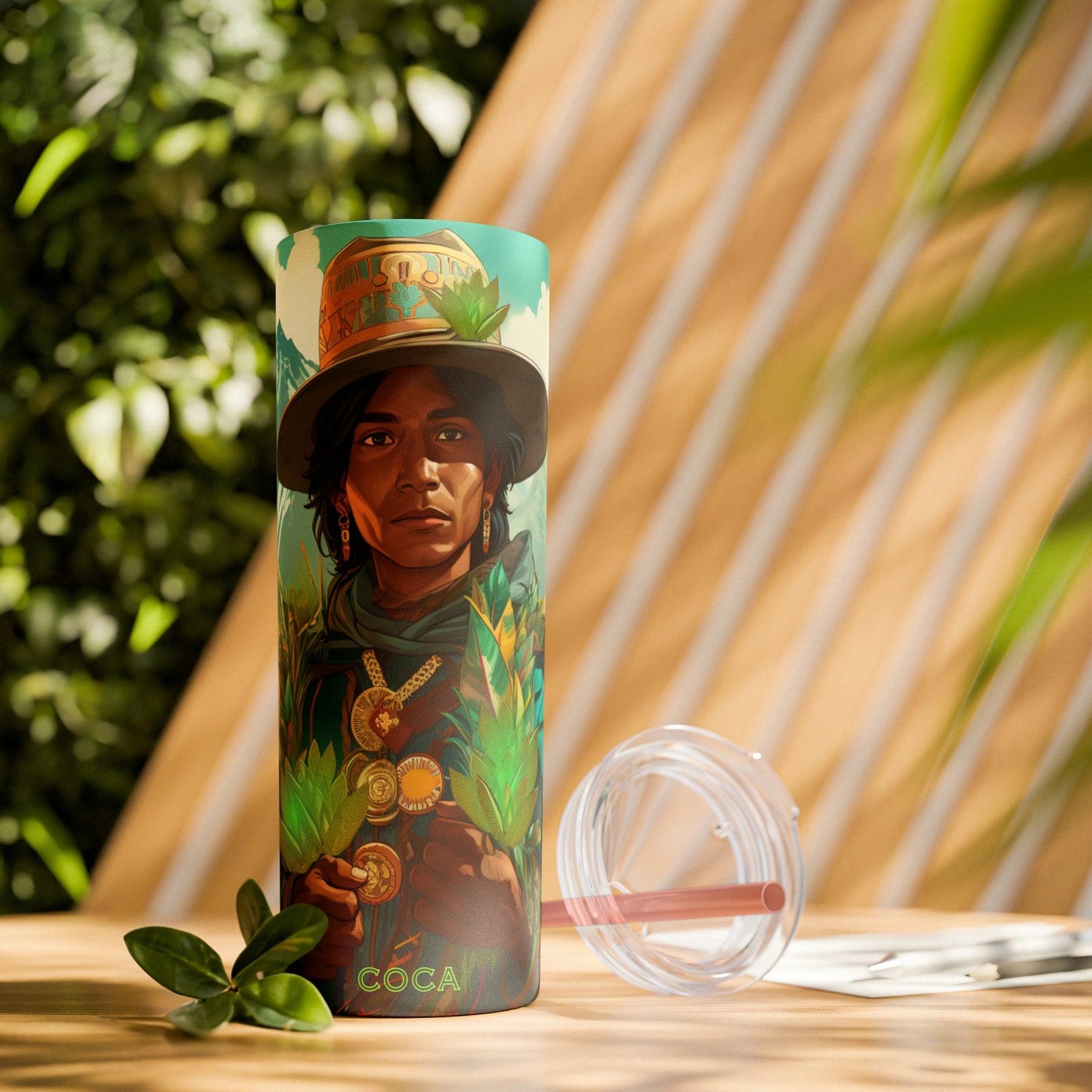 Coca Tumbler with Straw