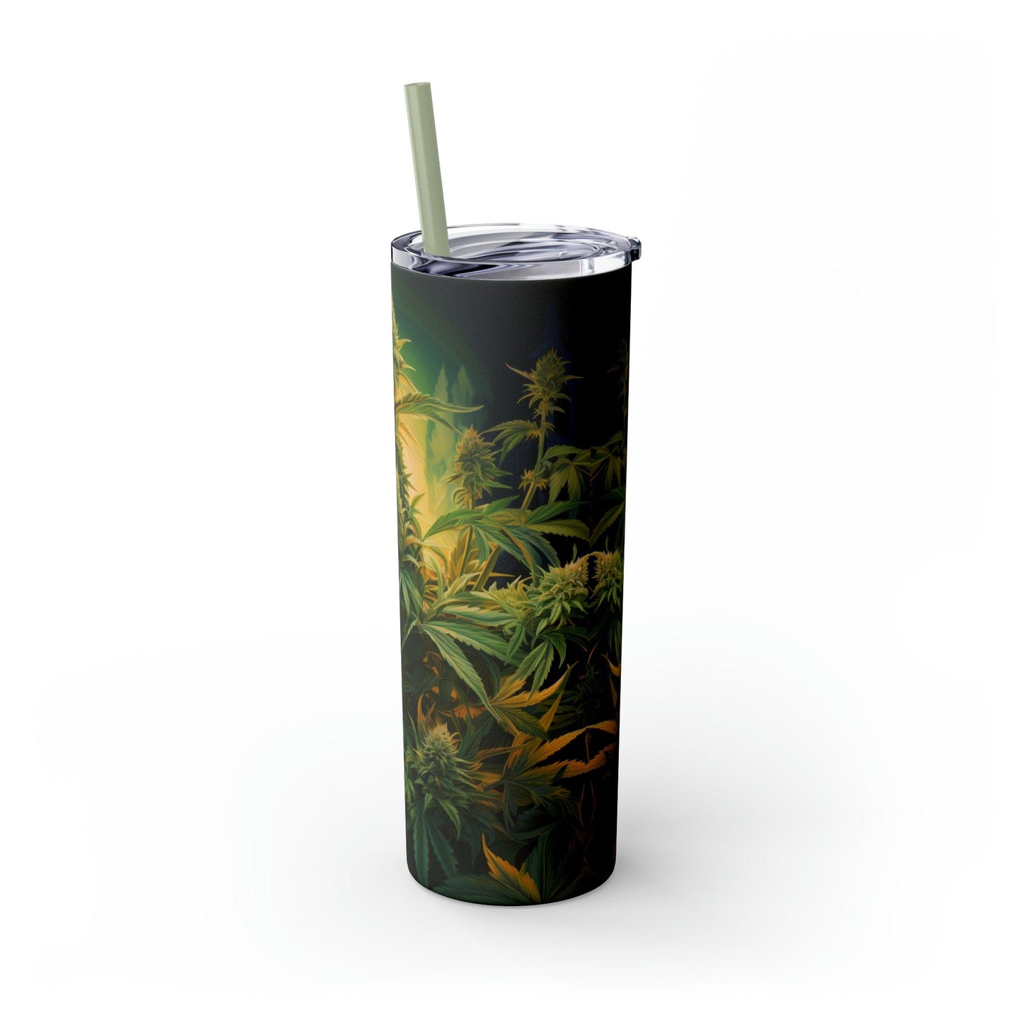 Cannabis Tumbler with Straw