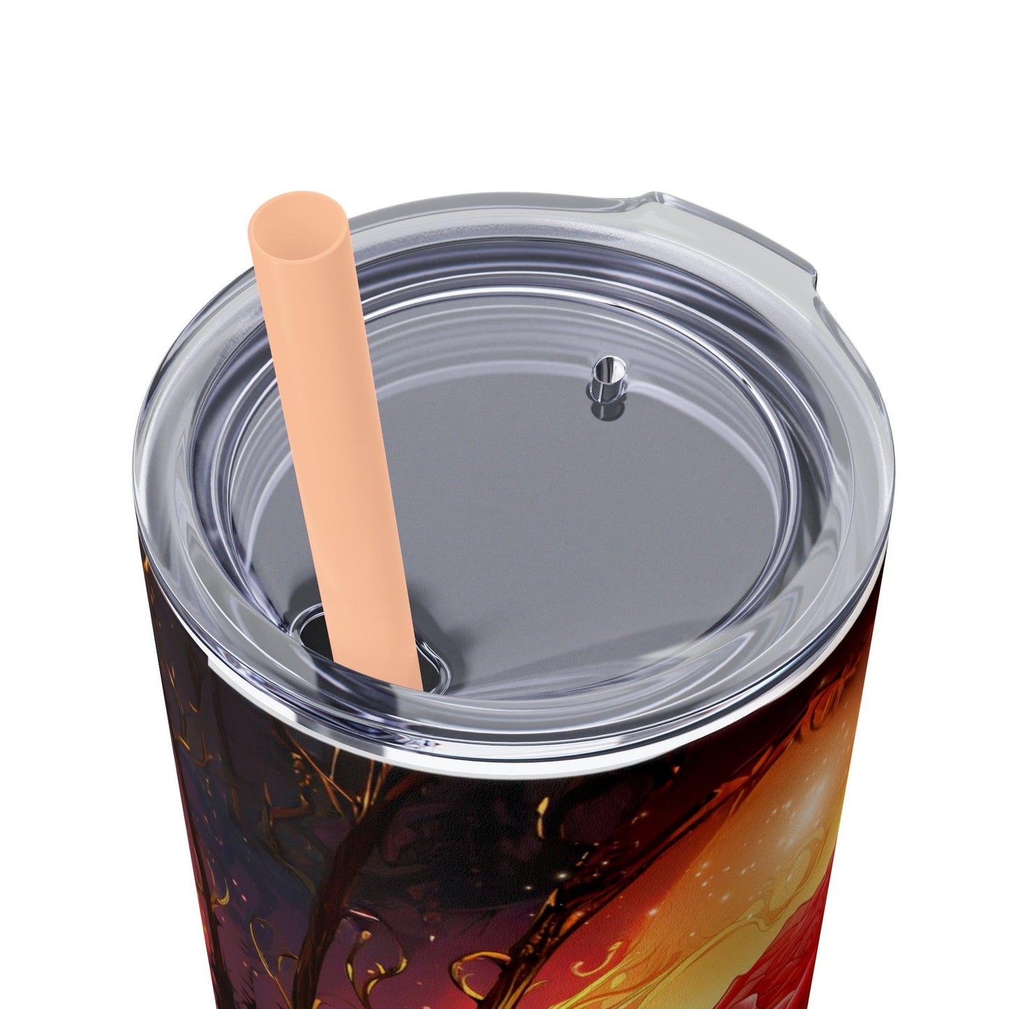 Rose Tumbler with Straw