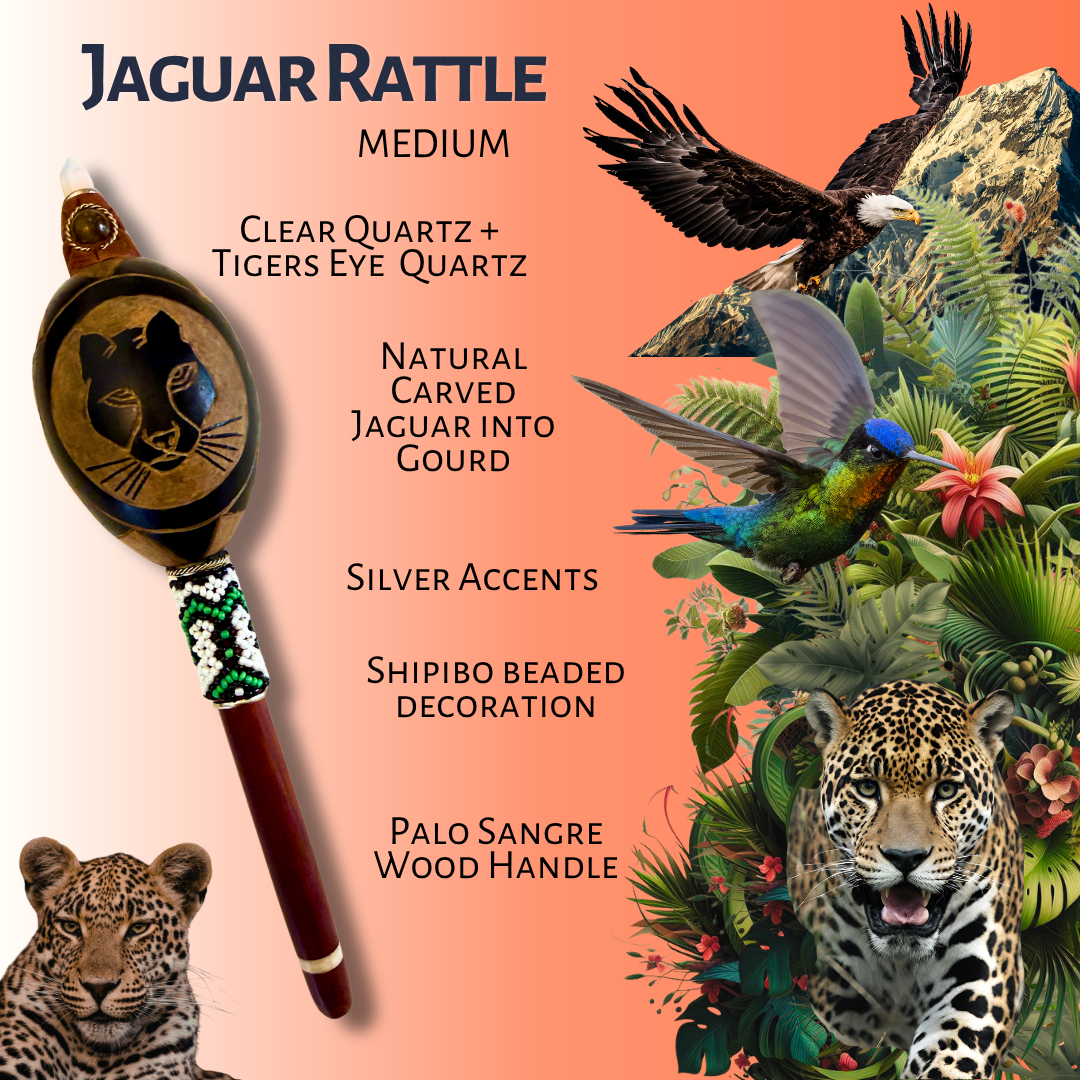 Shipibo Power Animal Rattle - Medium