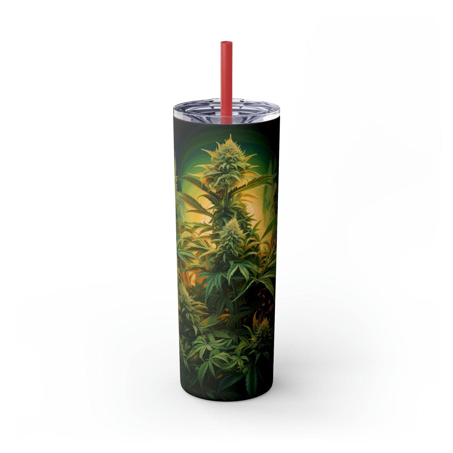 Cannabis Tumbler with Straw