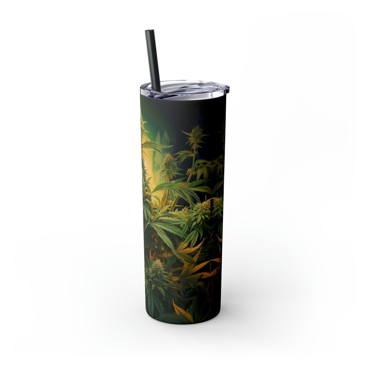 Cannabis Tumbler with Straw