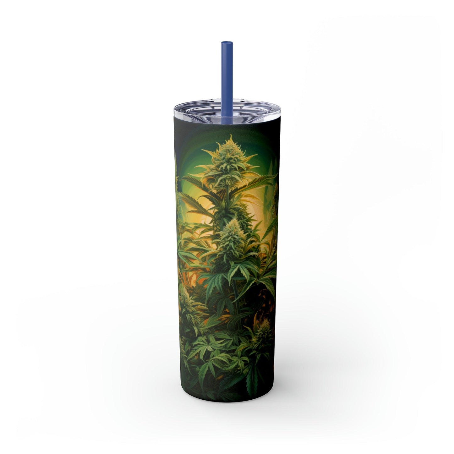 Cannabis Tumbler with Straw