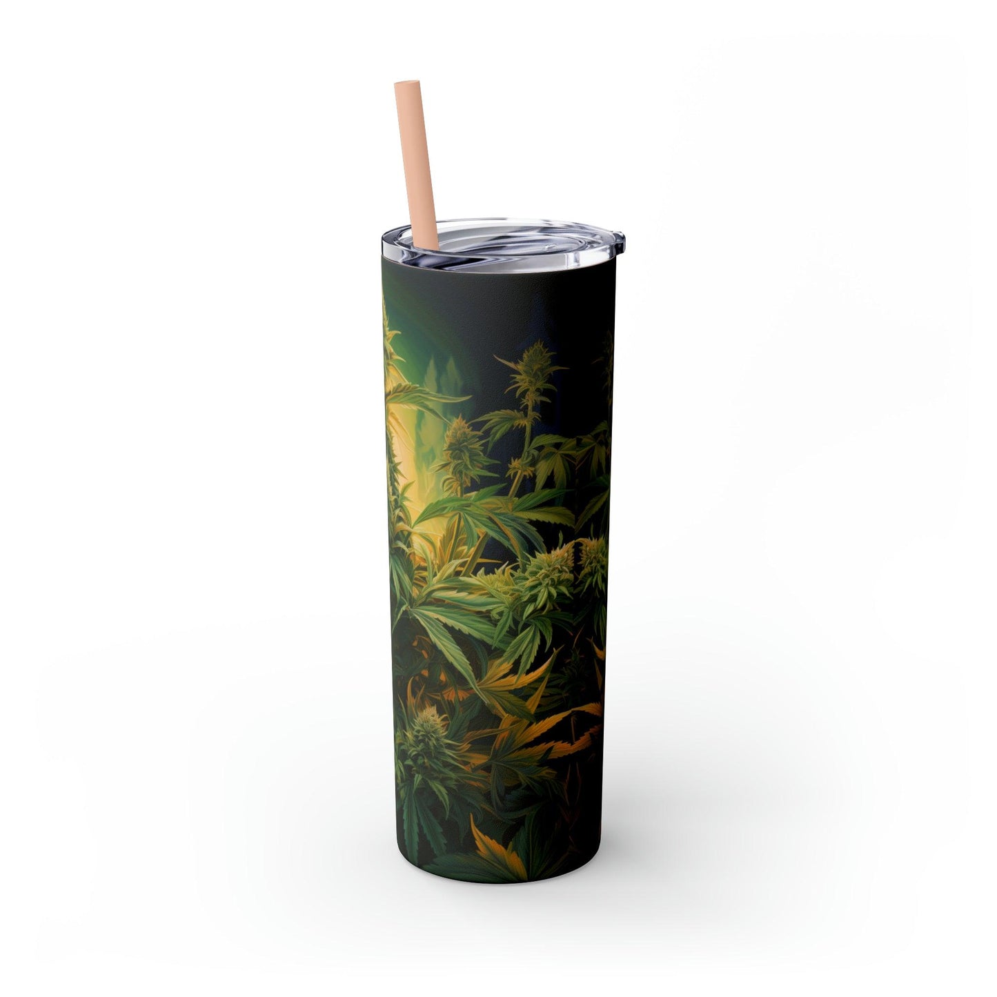 Cannabis Tumbler with Straw