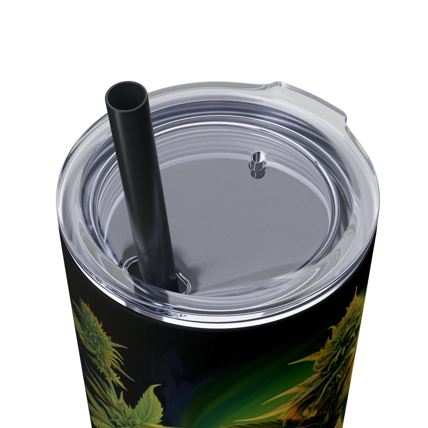 Cannabis Tumbler with Straw