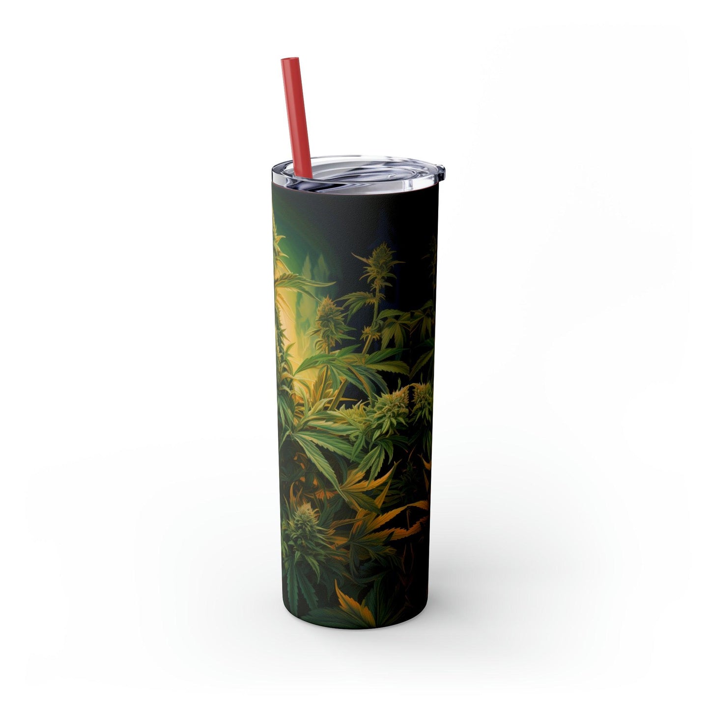 Cannabis Tumbler with Straw