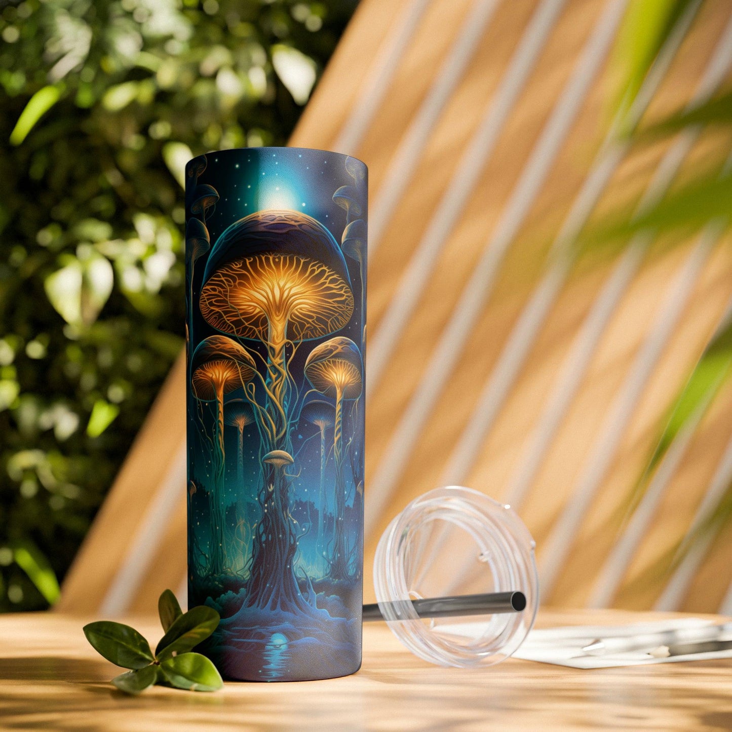 Psilocybin Tumbler with Straw