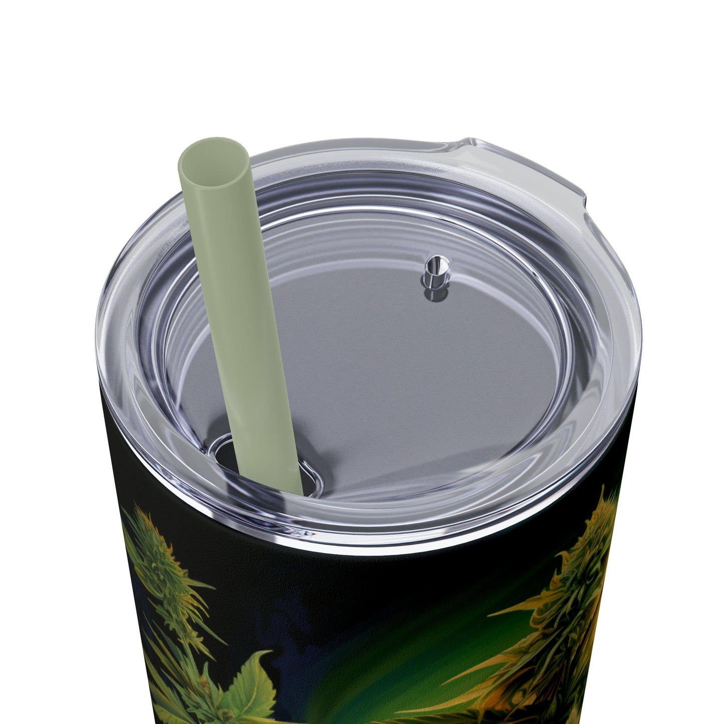 Cannabis Tumbler with Straw