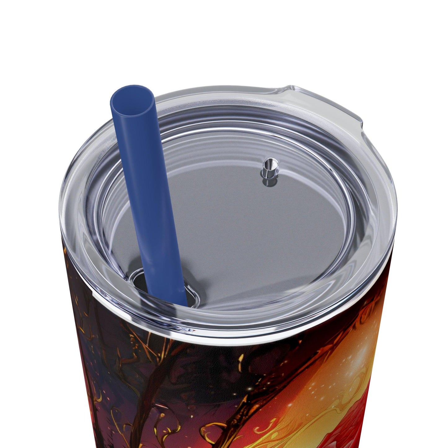 Rose Tumbler with Straw