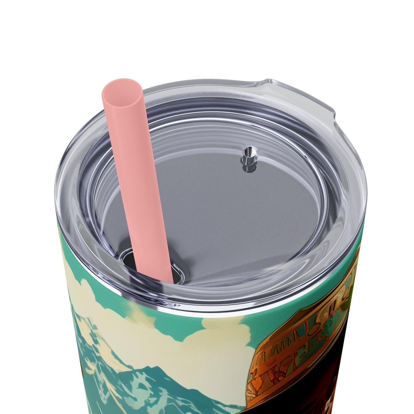 Coca Tumbler with Straw
