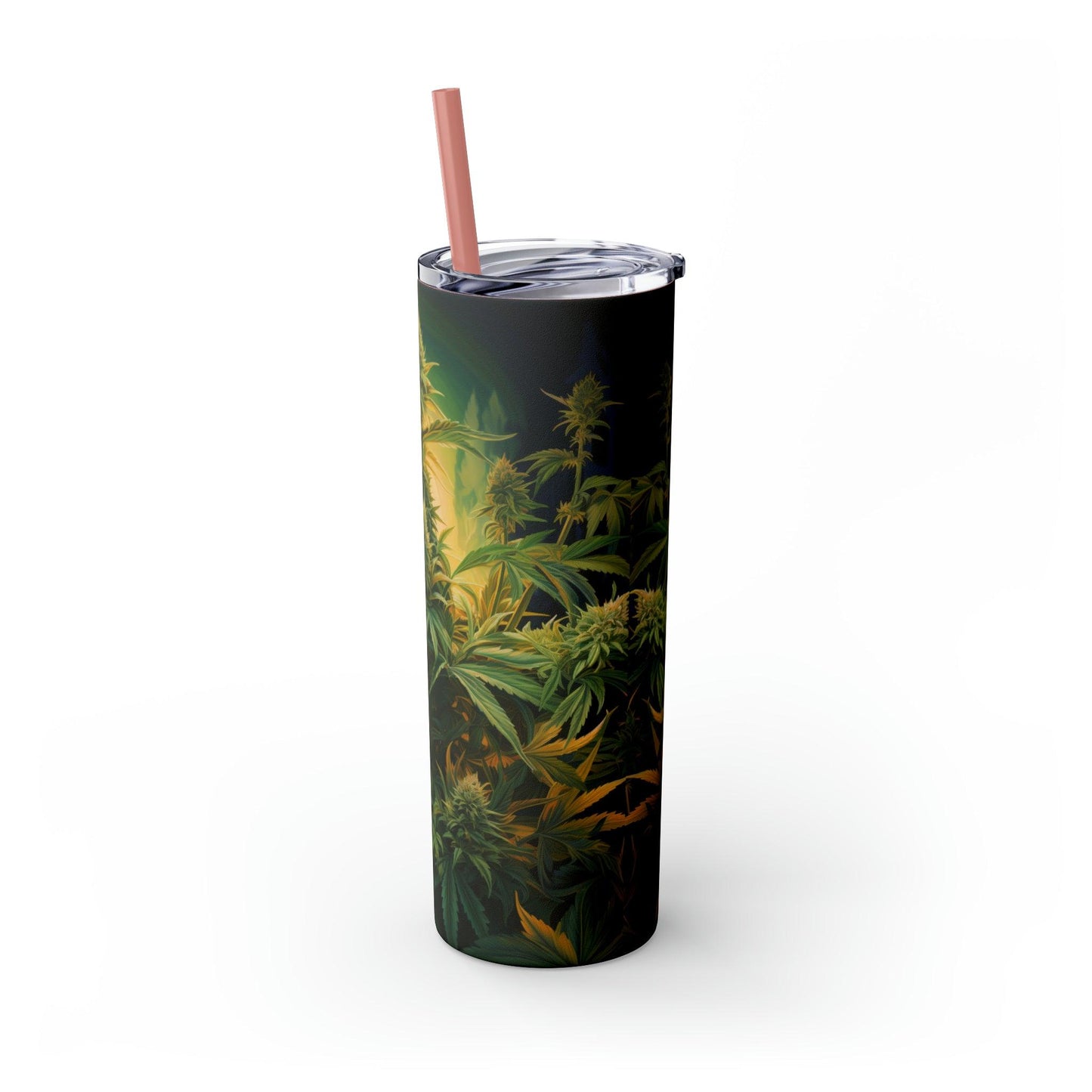 Cannabis Tumbler with Straw