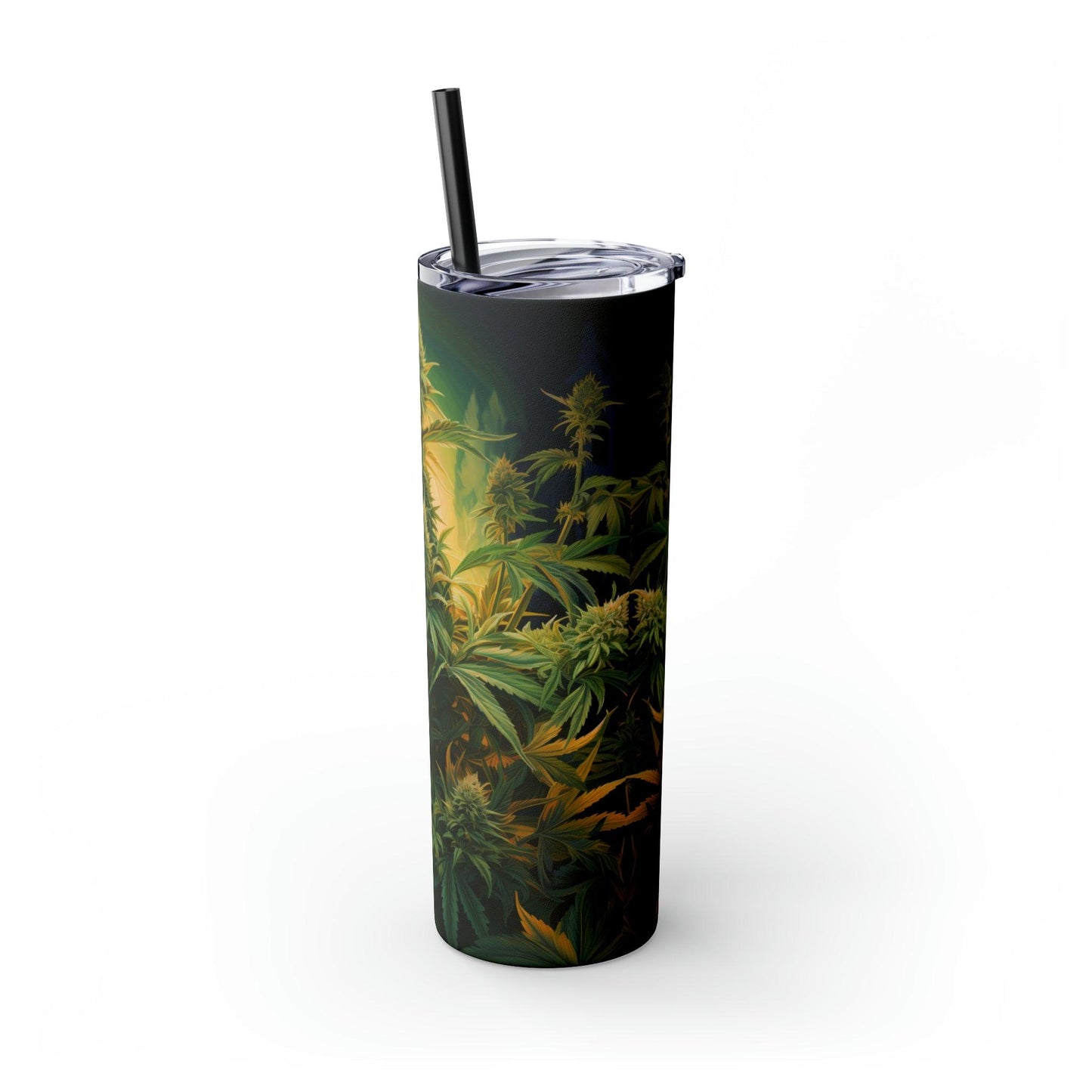 Cannabis Tumbler with Straw