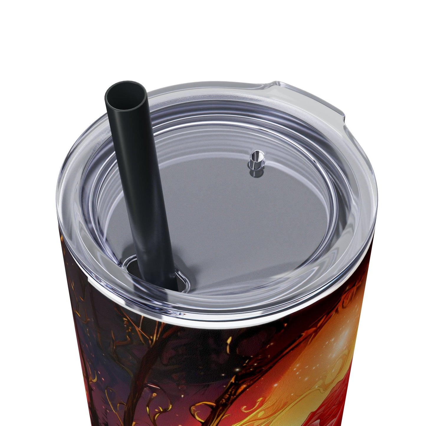Rose Tumbler with Straw