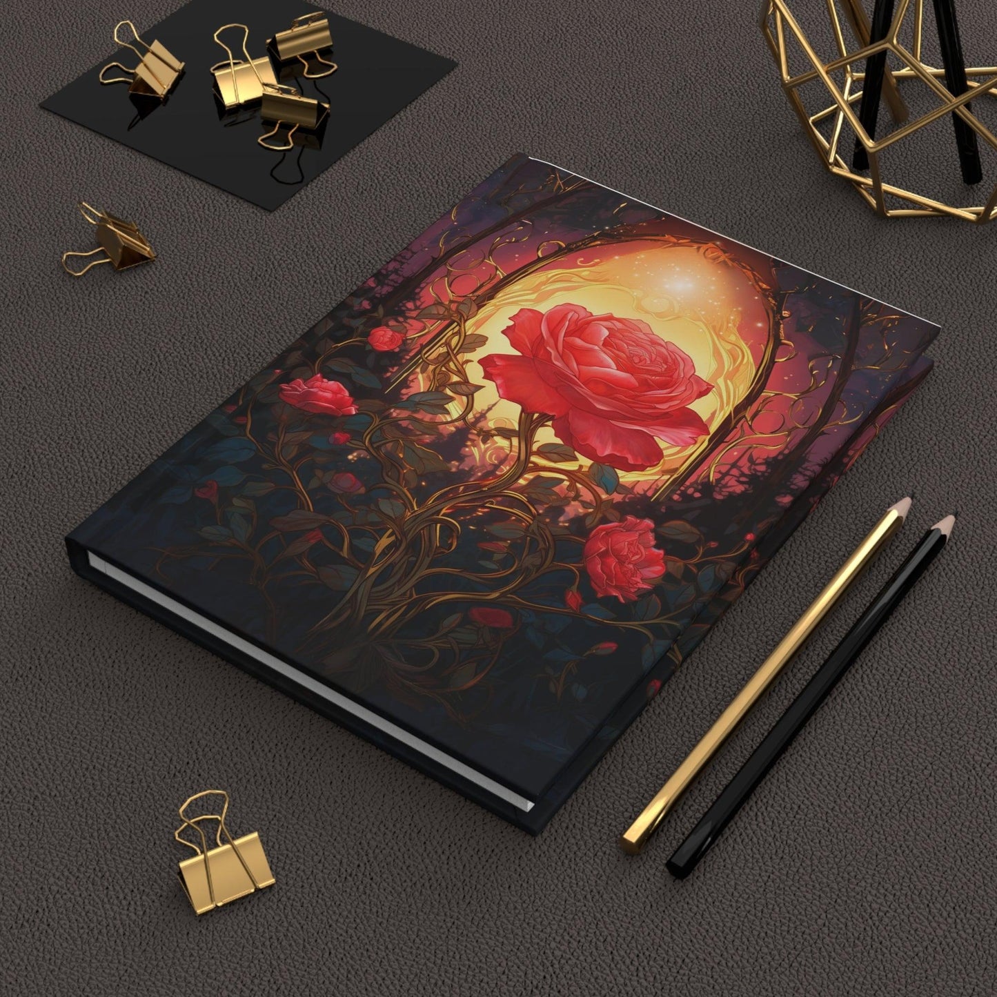 Rose Hardcover Journal
