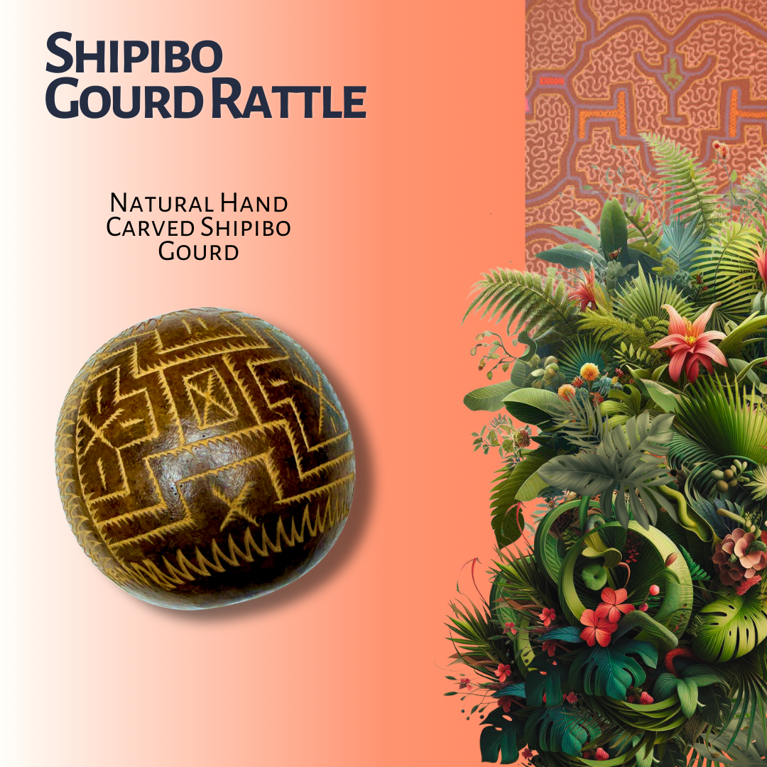 Shipibo Gourd Rattle