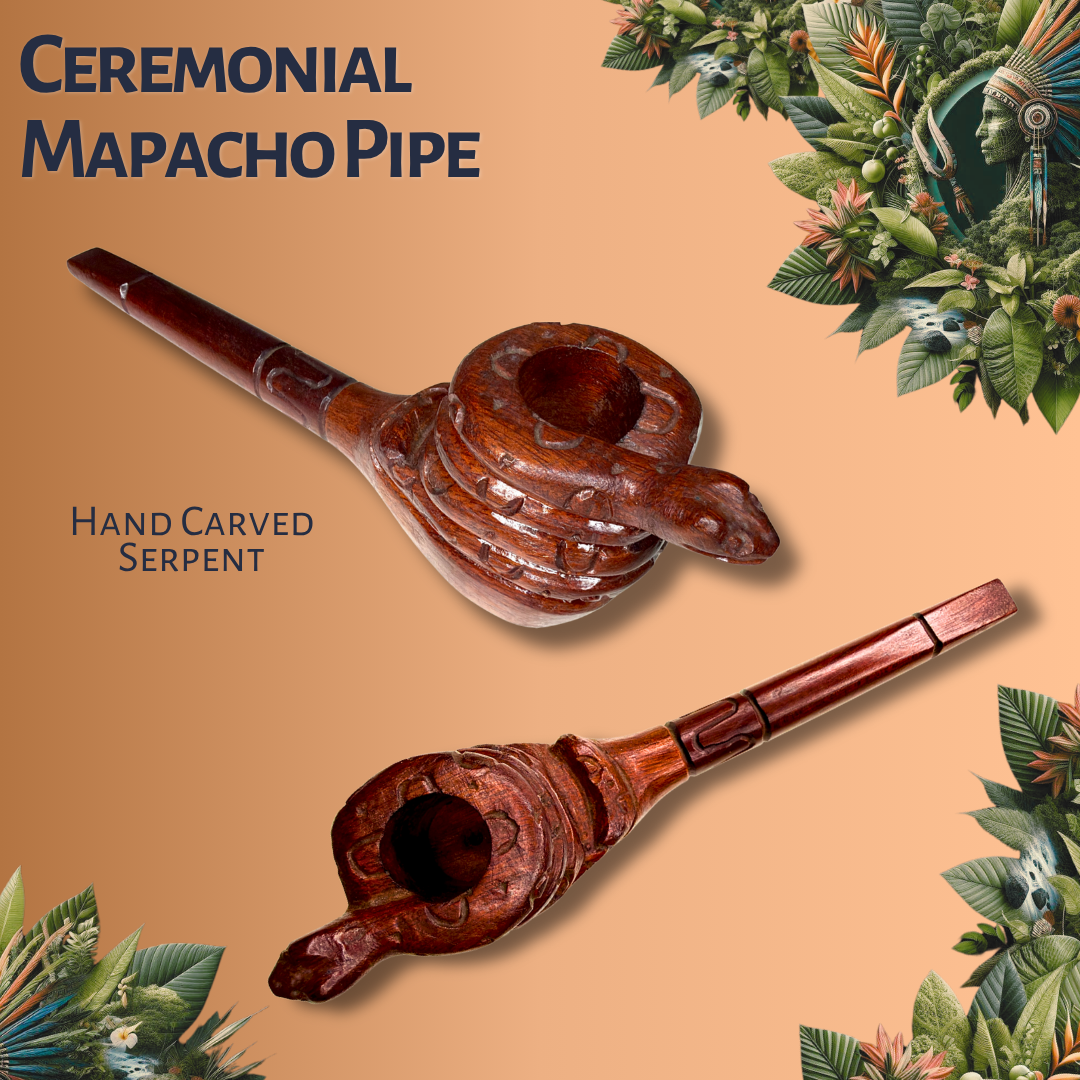 Ceremonial Mapacho Pipe - Serpent