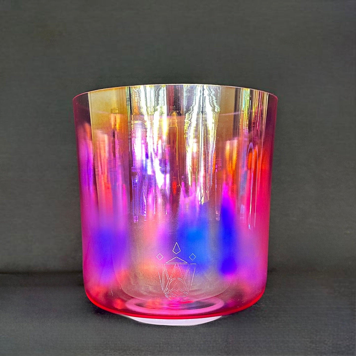 Rose Aura Crystal Chalice Grail & Bowl