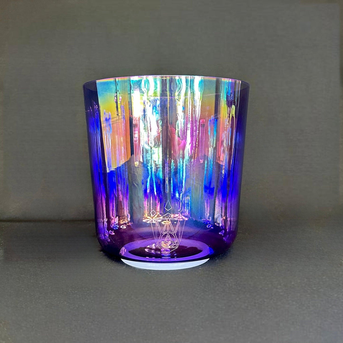 Amethyst Aura Crystal Chalice Grail & Bowl