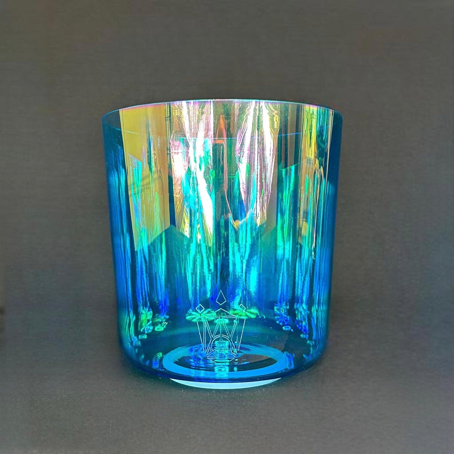 Aqua Aura Crystal Chalice Grail & Bowl