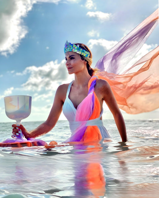 Opal Aura Crystal Chalice Grail & Bowl