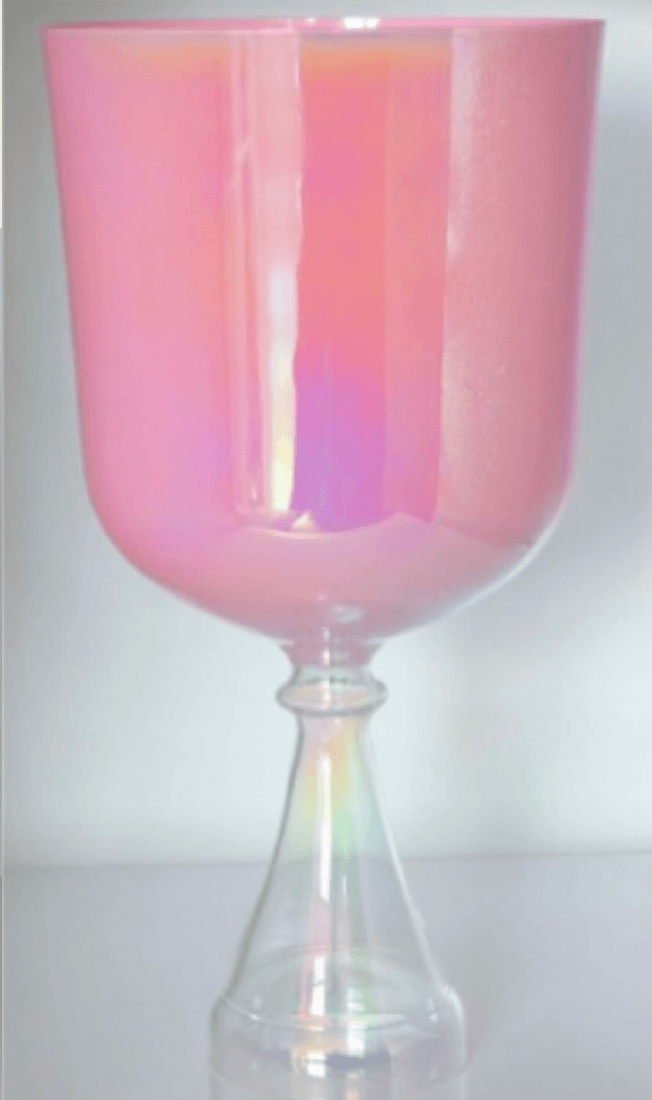 Rose Opal Aura Crystal Chalice Grail & Bowl