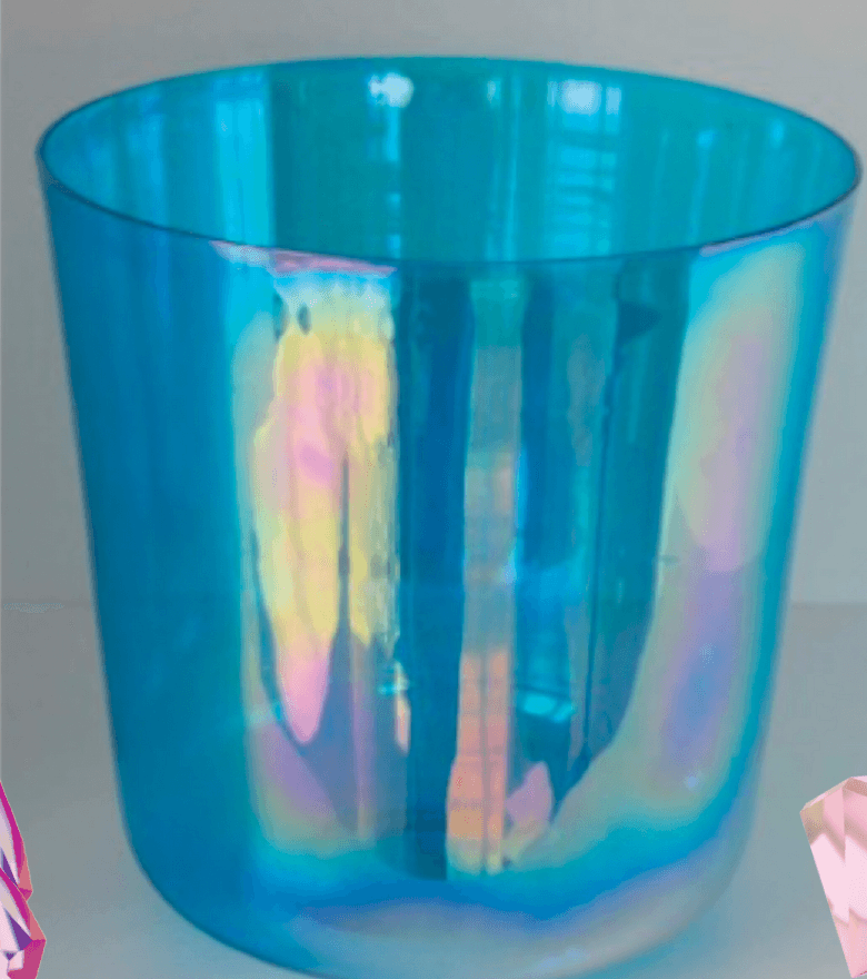 Aqua Aura Crystal Chalice Grail & Bowl