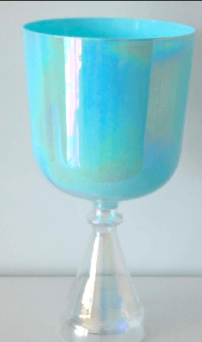 Aqua Opal Aura Crystal Chalice Grail & Bowl
