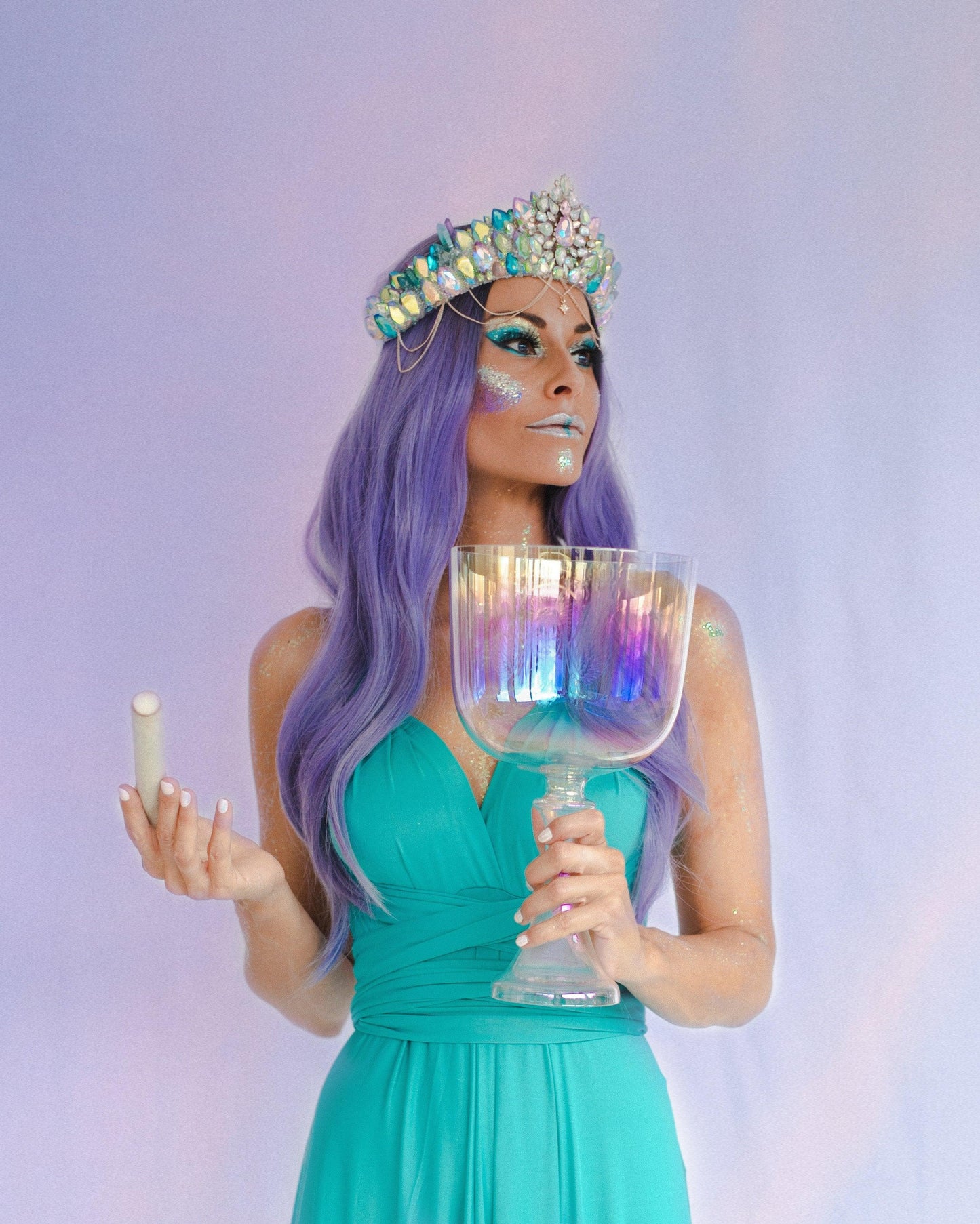 Amethyst Auraura - Divine Cosmic Mother - Crystal Chalice Grail