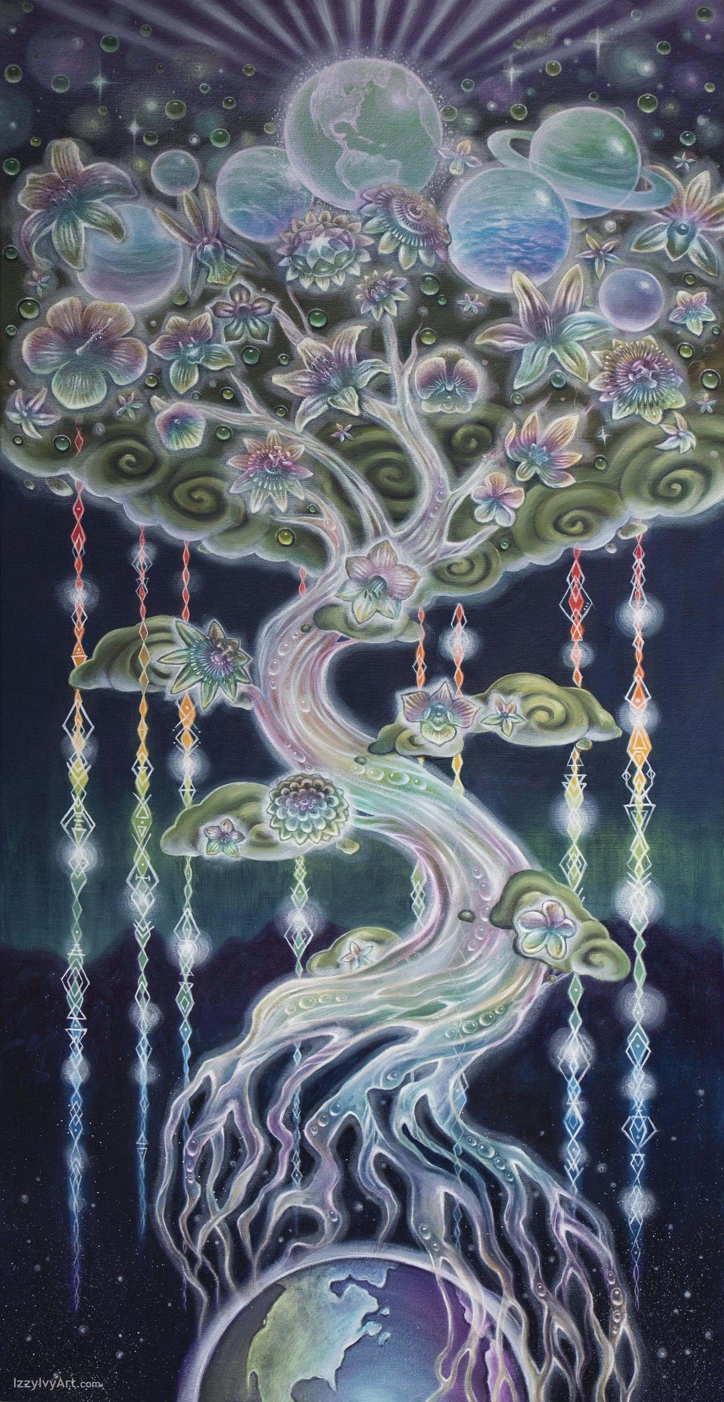 LTD RAINBOW AURAURA - CELESTIAL TREE OF THE INFINITE AKASH - EARTH ELEMENTAL GUARDIAN