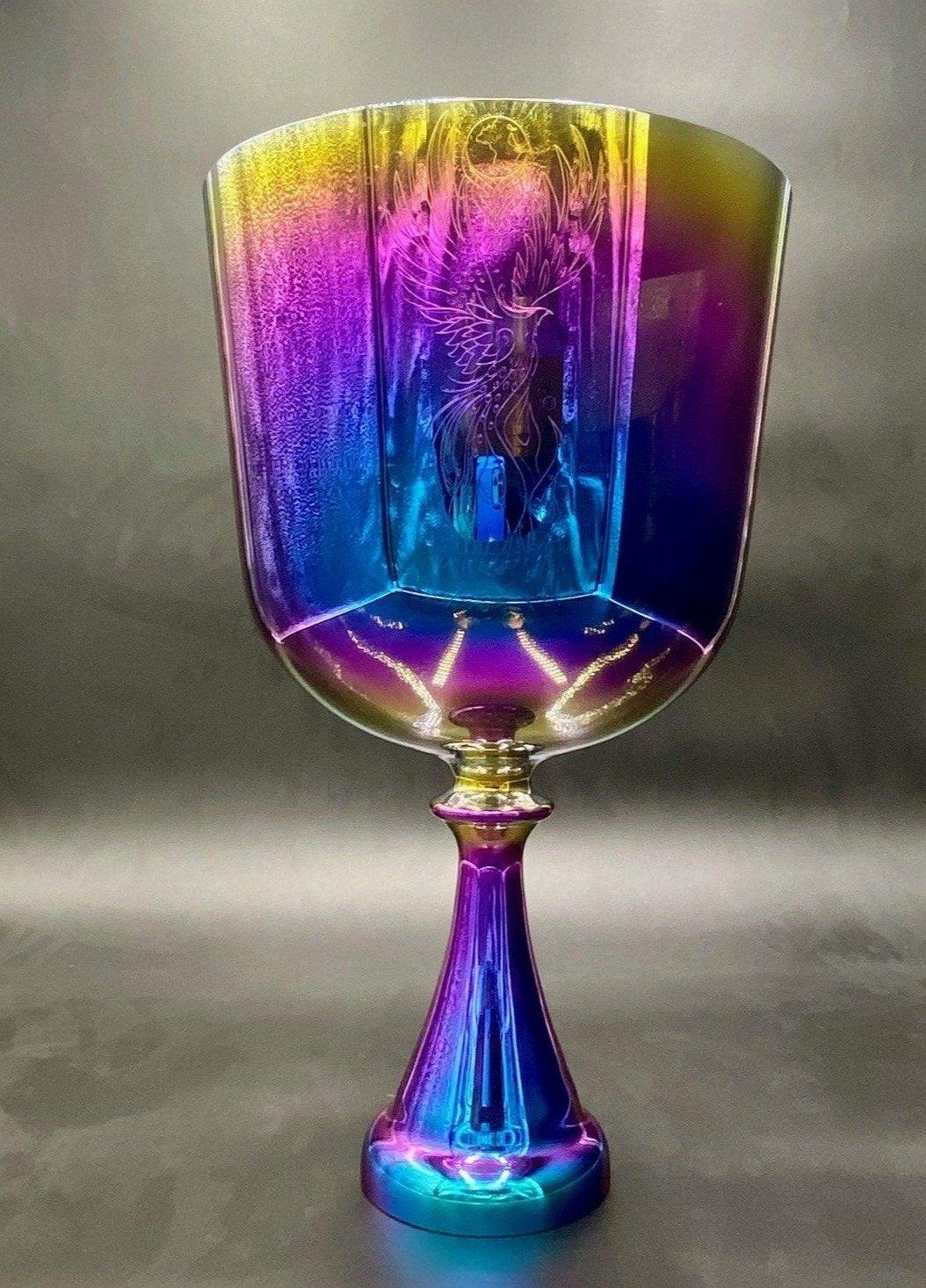 Limited Edition Magenta Titanium Grail - Phoenix of White Fire - Fire Elemental Guardian