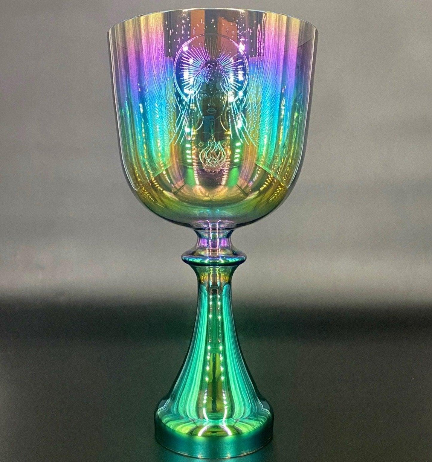 RAINBOW AURAURA - DIVINE COSMIC MOTHER - CRYSTAL CHALICE GRAIL