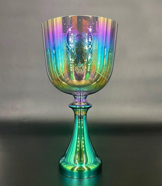 RAINBOW AURAURA - DIVINE COSMIC MOTHER - CRYSTAL CHALICE GRAIL