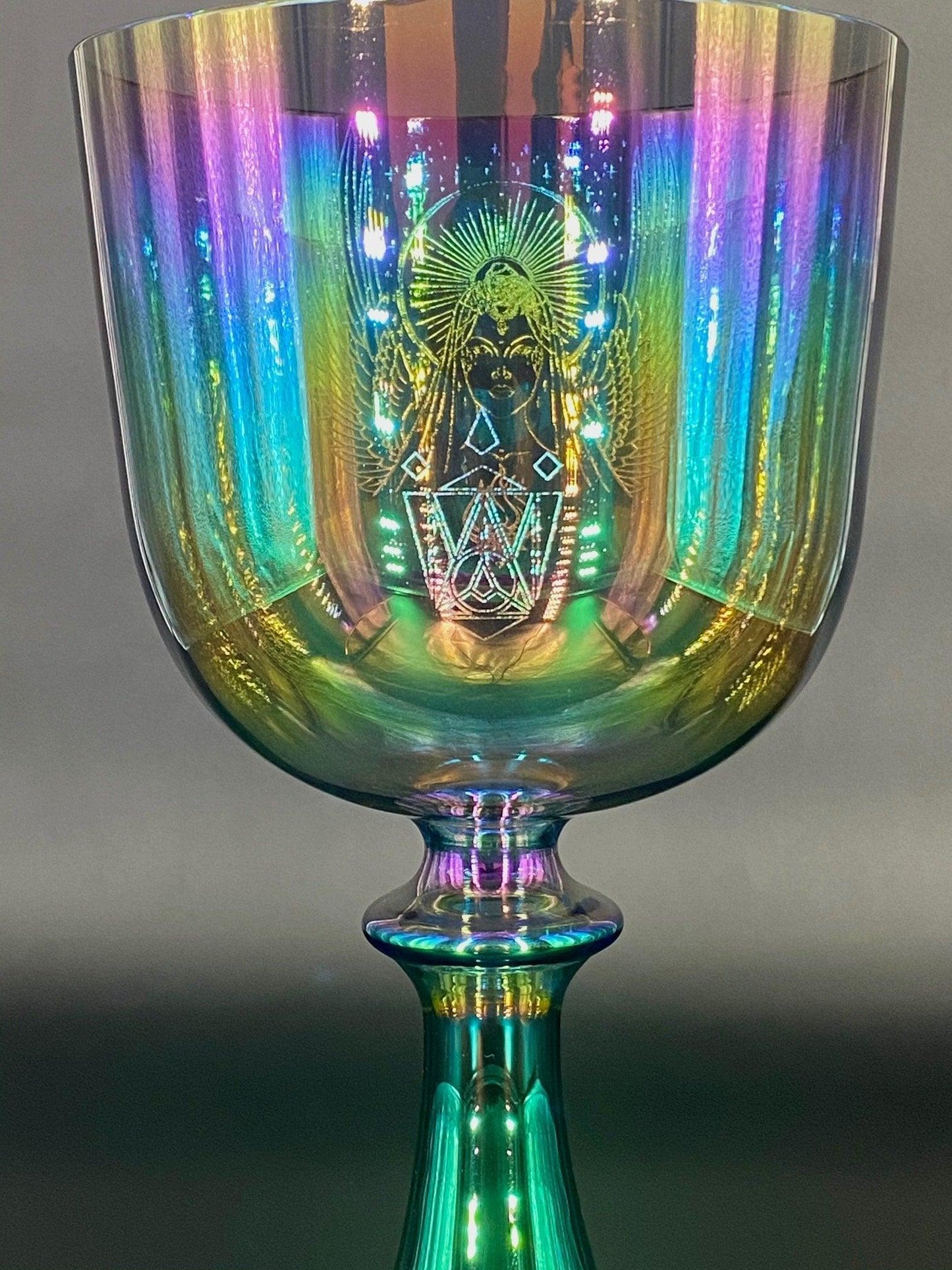 RAINBOW AURAURA - DIVINE COSMIC MOTHER - CRYSTAL CHALICE GRAIL