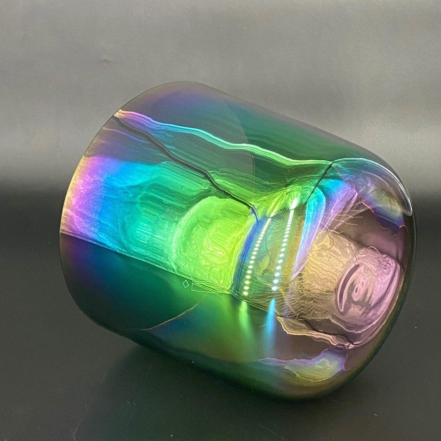 Rainbow Auraura Crystal Bowl - Divine Cosmic Mother