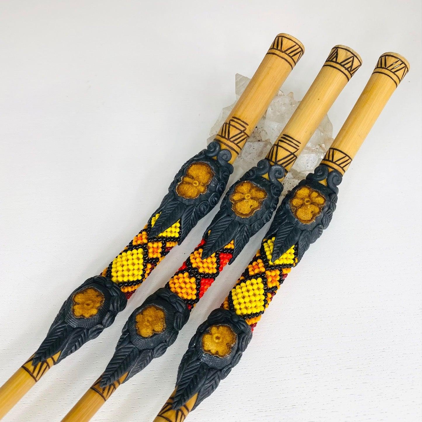 Kuntanawa Bamboo Beaded Aya Tepi