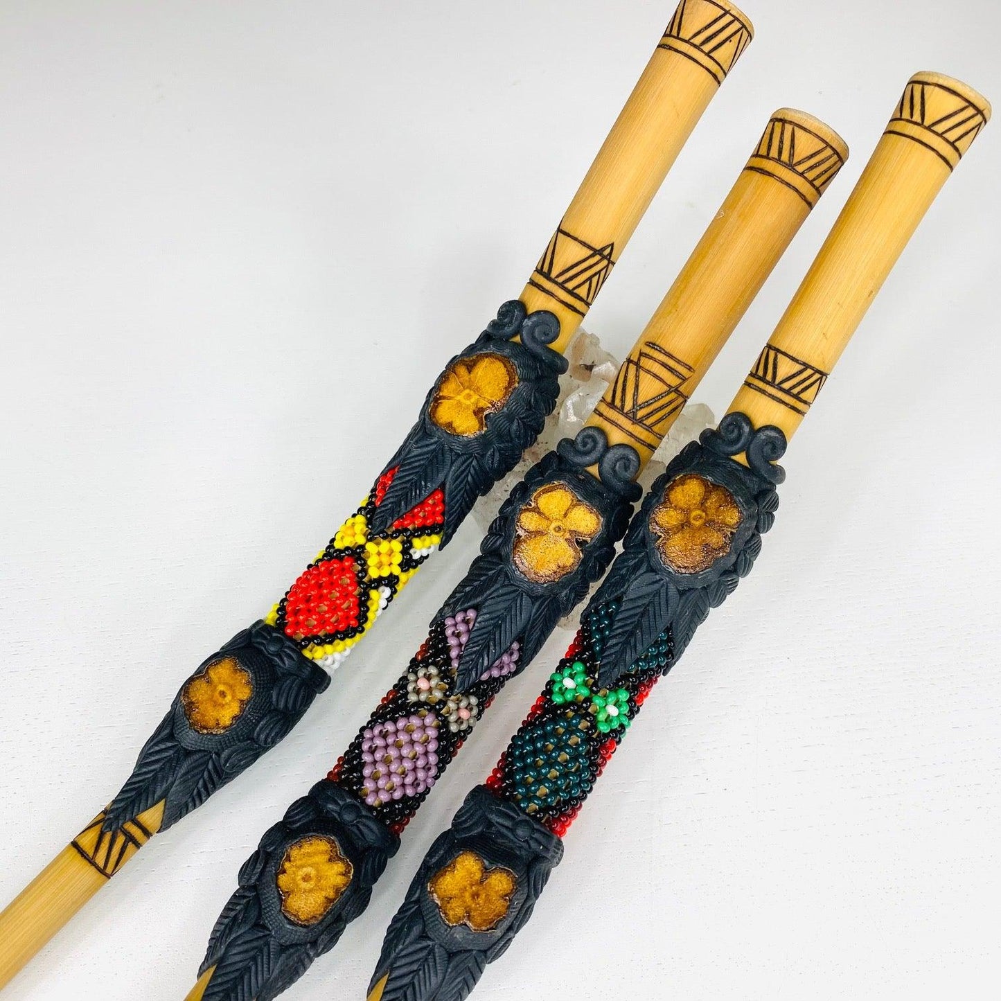 Kuntanawa Bamboo Beaded Aya Tepi