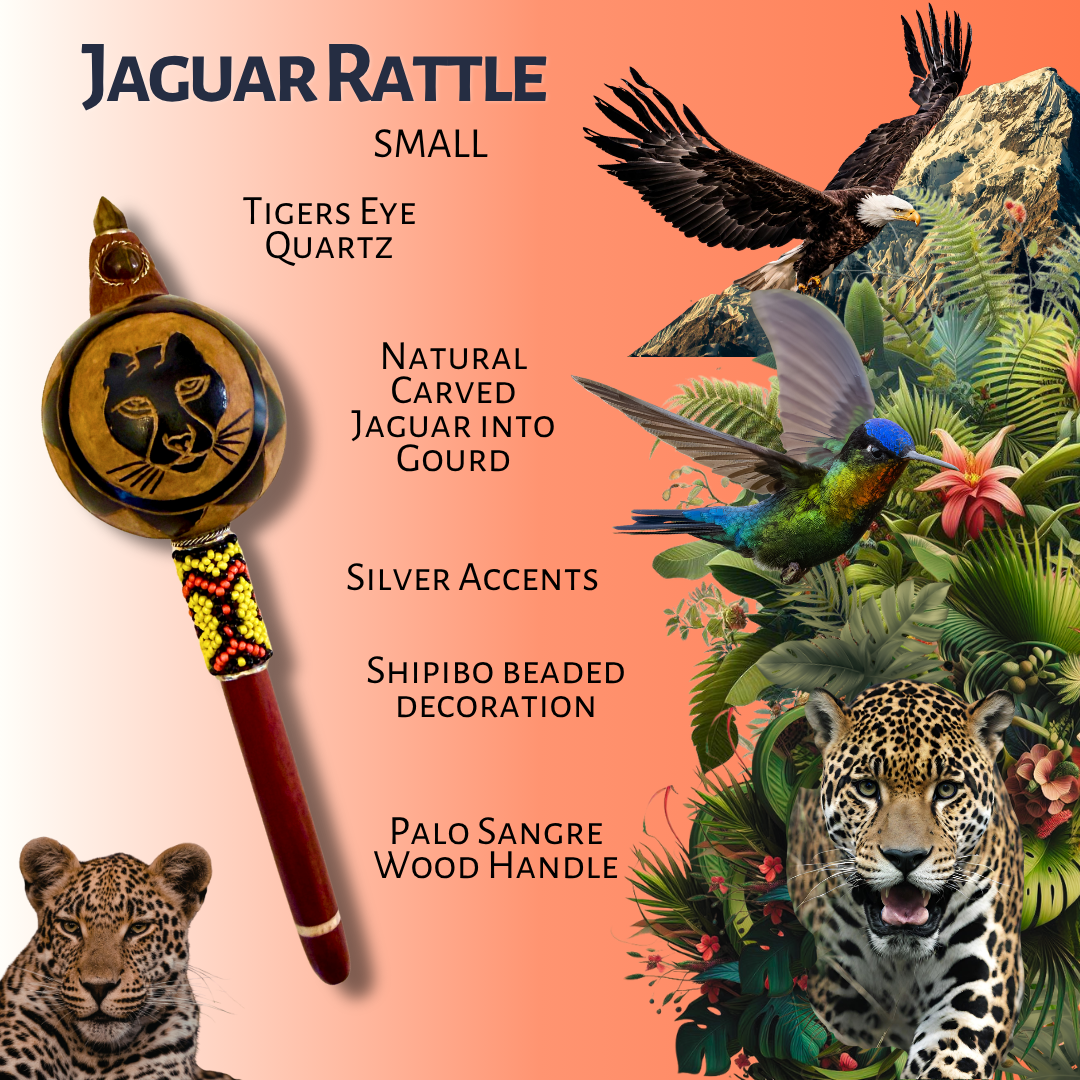 Shipibo Power Animal Rattle - Small