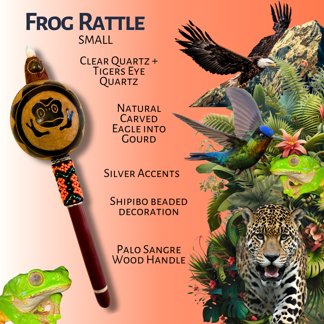Shipibo Power Animal Rattle - Small
