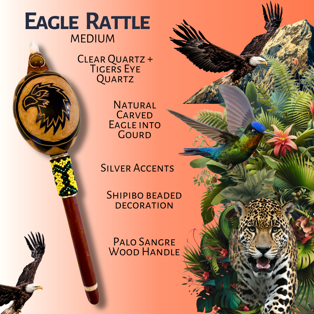 Shipibo Power Animal Rattle - Medium