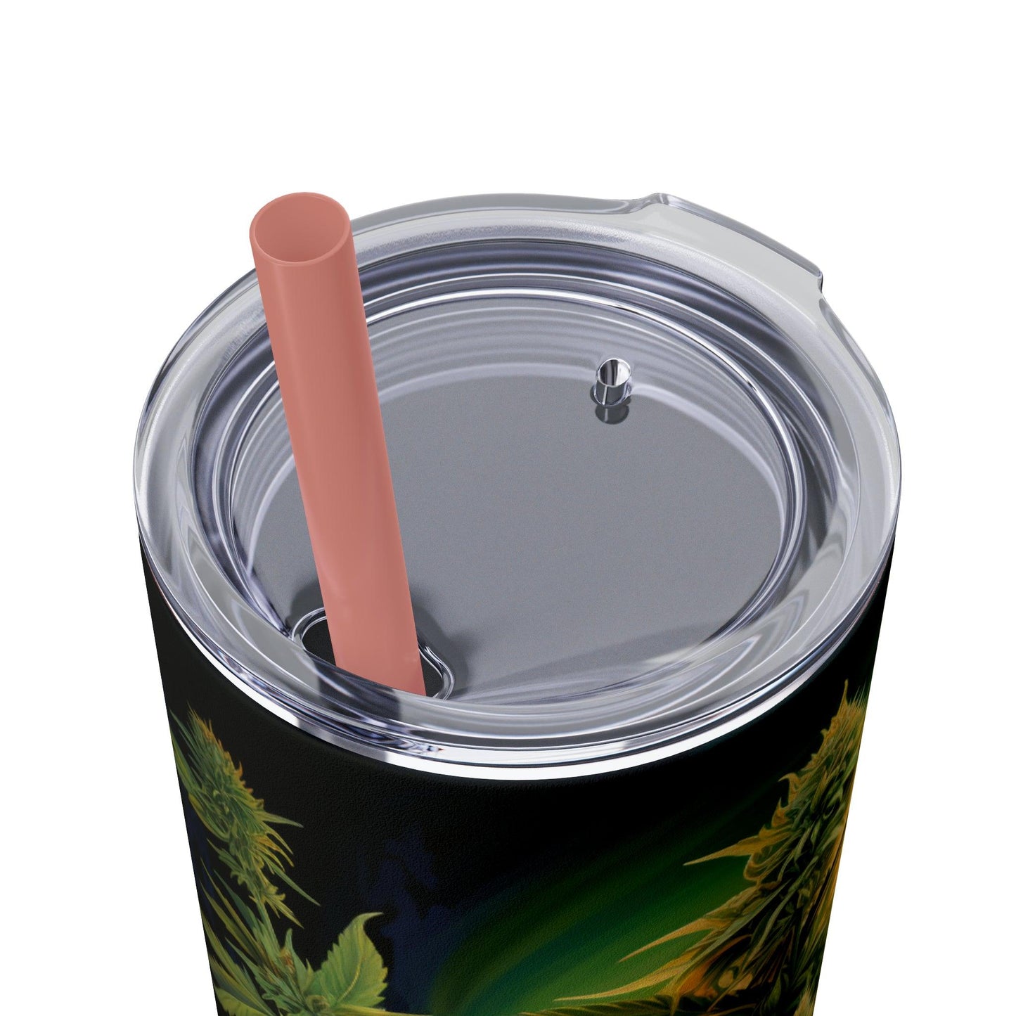 Cannabis Tumbler with Straw
