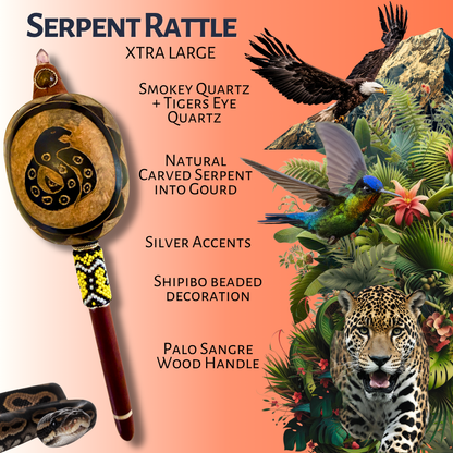 Shipibo Power Animal Rattle - Large & XL