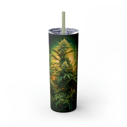 Cannabis Tumbler with Straw