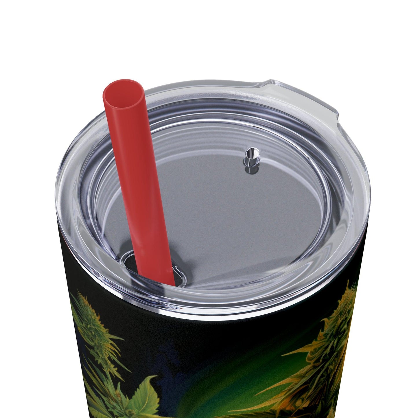Cannabis Tumbler with Straw