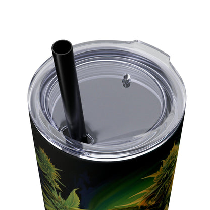 Cannabis Tumbler with Straw