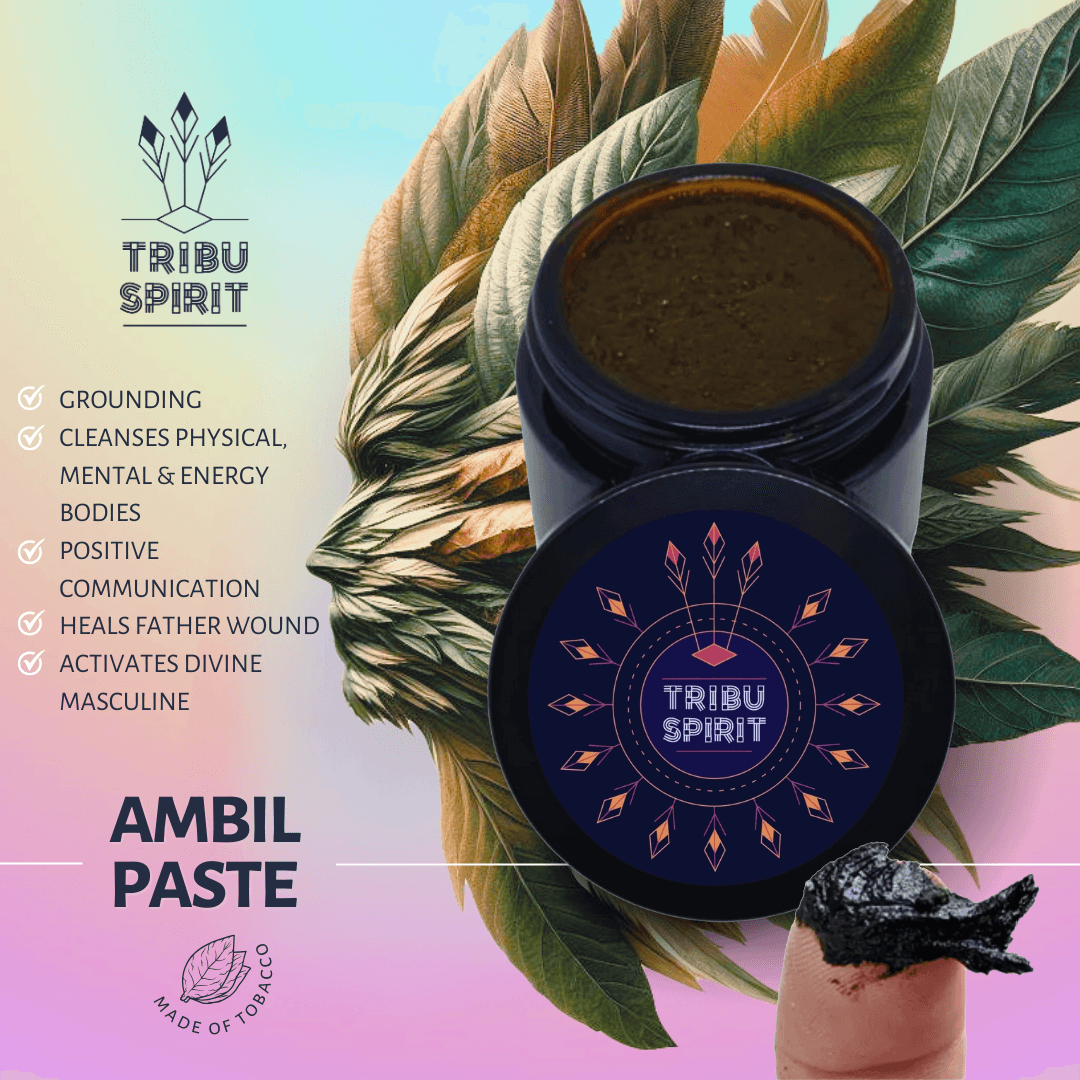 Ambil sacred tobacco paste handmade by the Bora Tribe of Colombia — rare ceremonial plant medicine 50g
