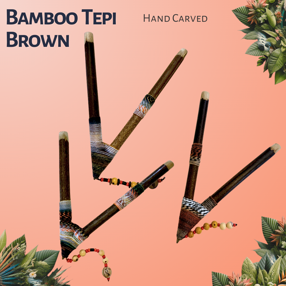 Bamboo Tepi Pipe - Brown