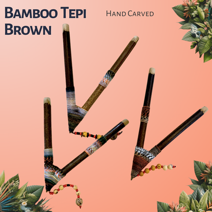 Bamboo Tepi Pipe - Brown